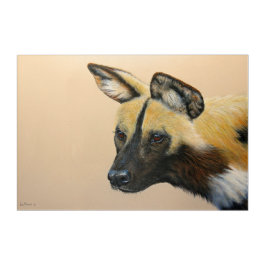 Wall Art Wild Dog Acryl Muurkunst