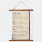Wall art - Your will be done  Hangend Wandkleed (Voorkant)