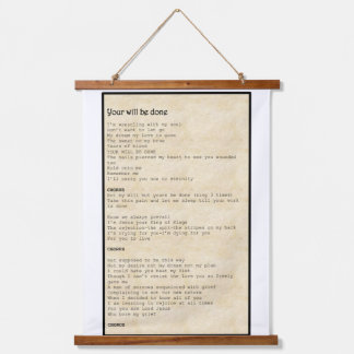 Wall art - Your will be done  Hangend Wandkleed