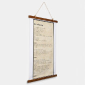 Wall art - Your will be done Hangend Wandkleed (Gebogen)