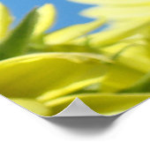 Wall Art zonnebloemen Kunst Print Blue Sky Canvas (Hoek)