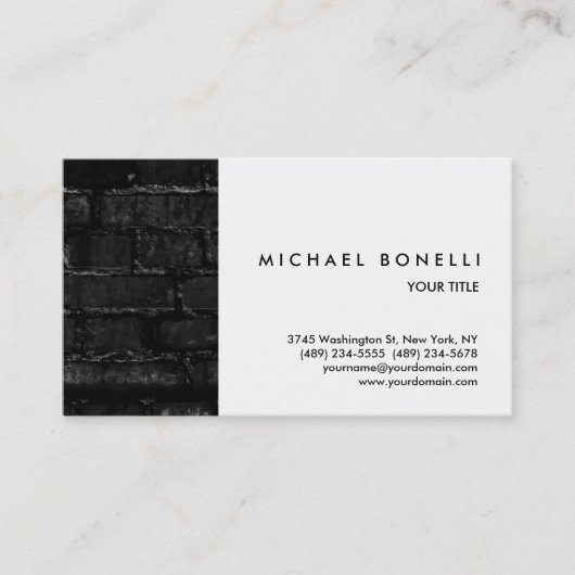 Wall Brick White Professional-Visitekaartje Visitekaartje (Voorkant)