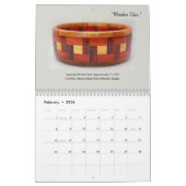 Wall Calendar - Decoratief Woodkeerproces Kalender (Feb 2026)