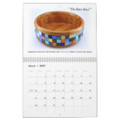 Wall Calendar - Decoratief Woodkeerproces Kalender (Mar 2027)