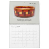 Wall Calendar - Decoratief Woodkeerproces Kalender (Feb 2027)