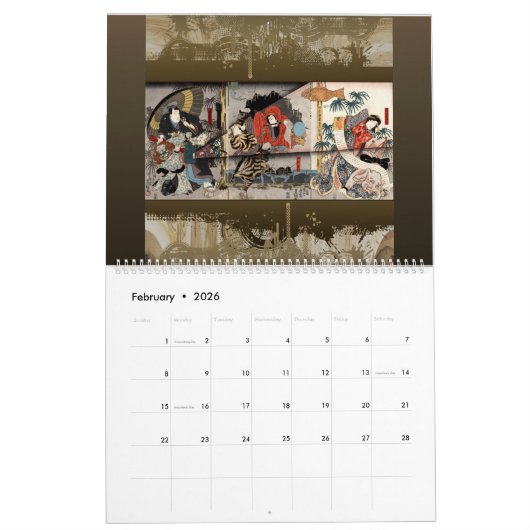 Wall Calendar Ukiyo-e Japanse Masterstukken Kalender (Feb 2026)