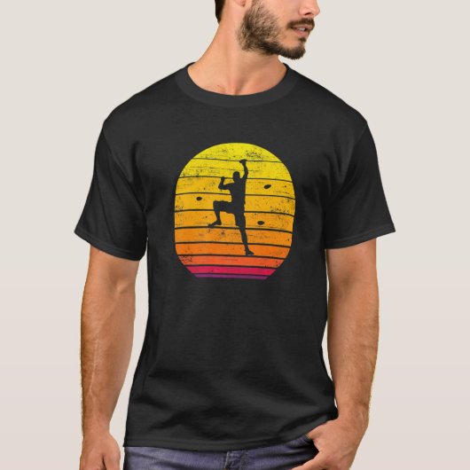 Wall Climate ber Sunset Bouldering T-shirt (Voorkant)