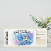 Wall Climbing Gift Certificate Kaart (Staand voorkant)