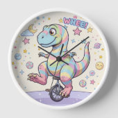 Wall Clock, 10" Round Natural Wood Frame (Voorkant)