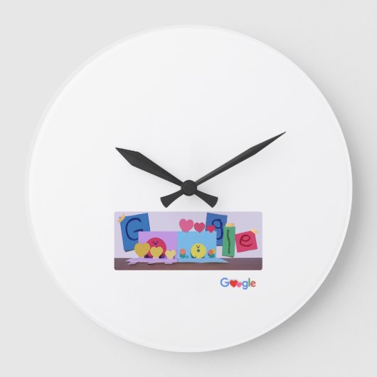Wall Clock 2023 nieuwe google design Grote Klok (Voorkant)