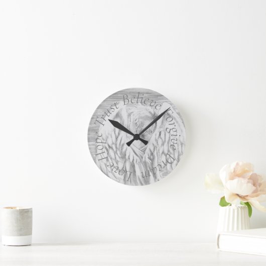 wall clock angel ronde klok (Huis)