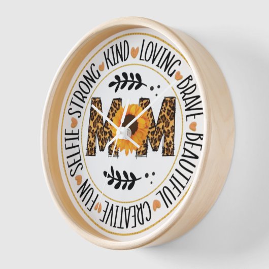 Wall clock as a gift for mum on her day (Hoek)