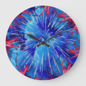 Wall Clock Blue expression  Grote Klok (Voorkant)
