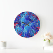 Wall Clock Blue expression Grote Klok (Huis)