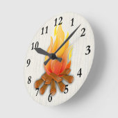 WALL CLOCK-CAMPFIE RONDE KLOK (Hoek)