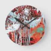 Wall Clock – Corrosion Pulse Ronde Klok (Voorkant)