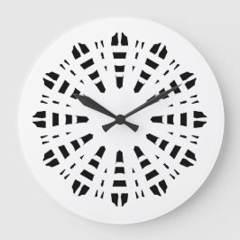 Wall Clock, Een elegant zwart wit klassiek ontwerp Grote Klok