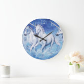 wall clock-eenhoorns grote klok (Huis)