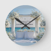 Wall Clock-Elegant Bridal Wall Clock Ronde Klok