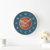 Wall Clock for Basketball Fan personalize Grote Klok (Huis)