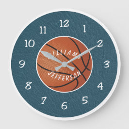Wall Clock for Basketball Fan personalize Grote Klok