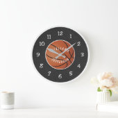 Wall Clock for Basketball Fan personalize Grote Klok (Huis)