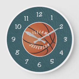 Wall Clock for Basketball Fan personalize Grote Klok