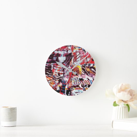 Wall Clock – Fragmented Pulse Ronde Klok (Huis)