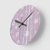 Wall Clock – Gingham Orchard Ronde Klok (Hoek)