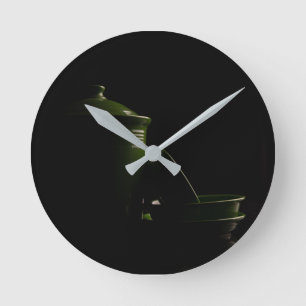 Wall Clock Green Fiesta Ronde Klok