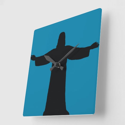 Wall Clock jesus christ Vierkante Klok (Hoek)