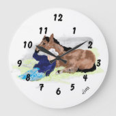 Wall Clock : Life Of A Cowboy . Grote Klok (Voorkant)