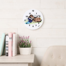 Wall Clock : Life Of A Cowboy . Grote Klok
