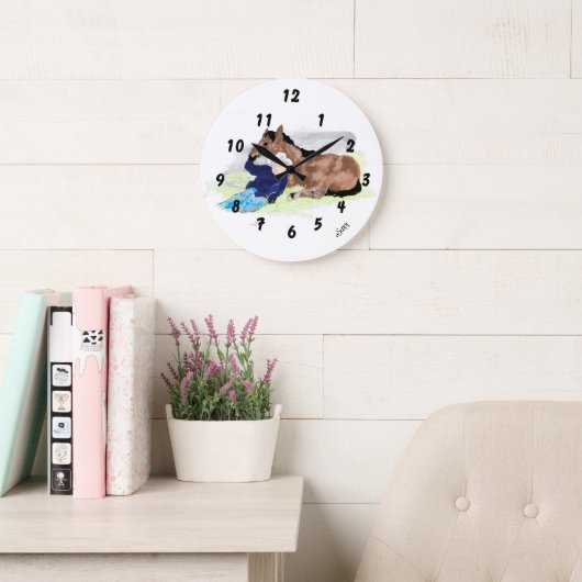 Wall Clock : Life Of A Cowboy . Grote Klok (Leeskamer)