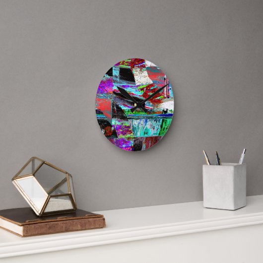 Wall Clock – Neon Pulse Ronde Klok (Kantoor)