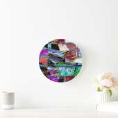 Wall Clock – Neon Pulse Ronde Klok (Huis)