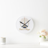 Wall Clock - Paris Elegant Eiffel Tower Ronde Klok (Huis)