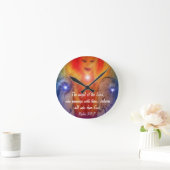 Wall Clock Psalm 34:7 Angel of the Lord Ronde Klok (Huis)