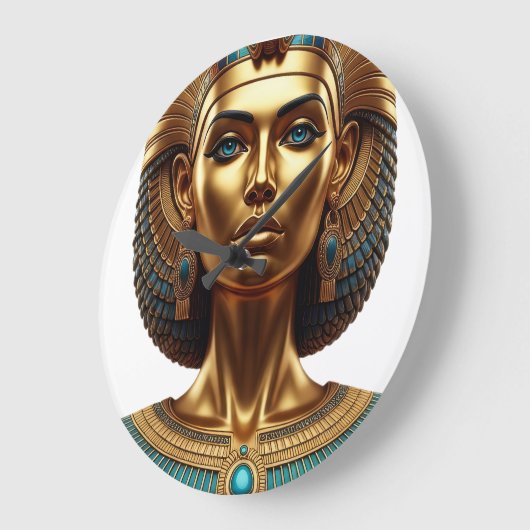 Wall Clock Queen Cleopatra  Grote Klok (Hoek)