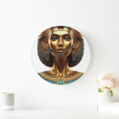 Wall Clock Queen Cleopatra  Grote Klok (Huis)