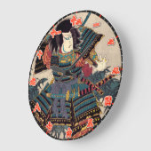 Wall Clock Samurai Japans Kanji Numerals Grote Klok (Hoek)
