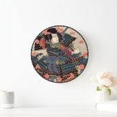 Wall Clock Samurai Japans Kanji Numerals Grote Klok (Huis)