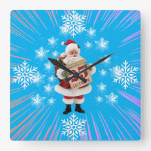 Wall Clock Santa Clause 