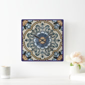 Wall Clock - Square Tile Design Vierkante Klok (Huis)