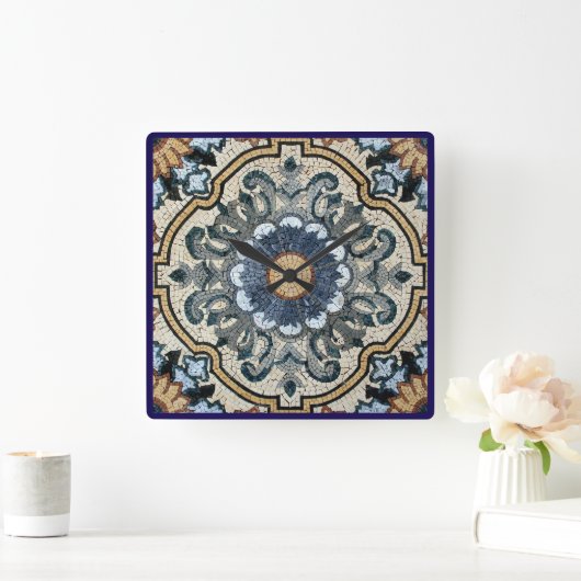 Wall Clock - Square Tile Design Vierkante Klok (Huis)