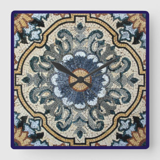 Wall Clock - Square Tile Design Vierkante Klok