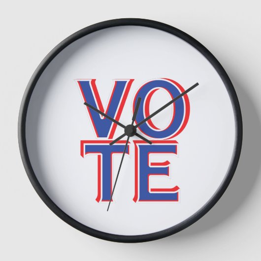Wall Clock Stemming Politieke campagne Merchandise (Voorkant)