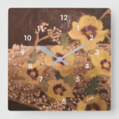 Wall Clock : Still Life Vierkante Klok (Voorkant)