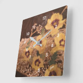 Wall Clock : Still Life Vierkante Klok (Hoek)