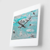 Wall Clock Vierkante Klok (Hoek)